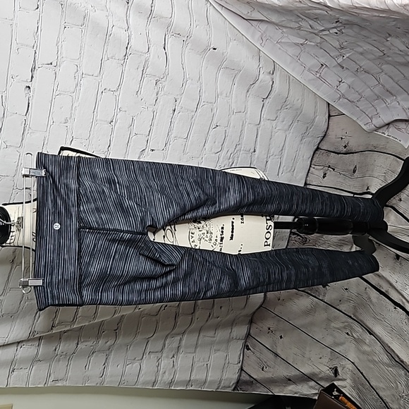 Lululemon Wunder Under Pant Leggings III Blurry Belle Battleship Black Size 6 - Picture 5 of 9